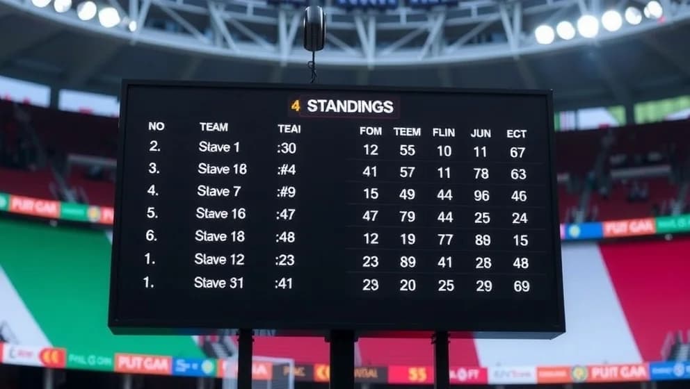 Tunisiens herrlandslag i fotboll poängställning